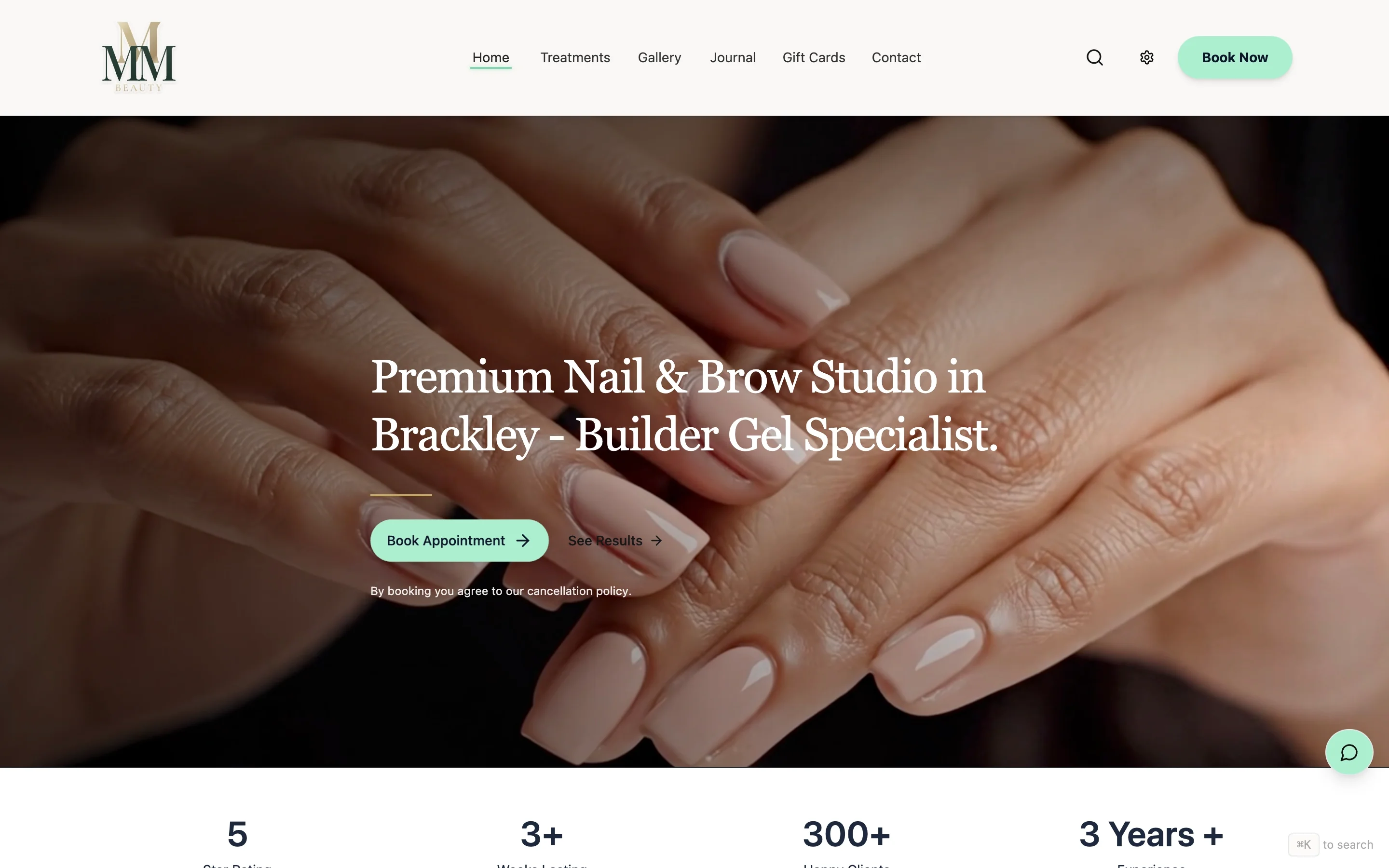 MMM Beauty website